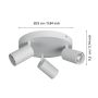 Eglo spotrondel Telimbela-Z hvid GU10 Ø25 cm