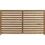 Nordic Fence læhegn Nova teak 160x90 cm
