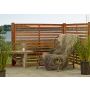 Nordic Fence læhegn Nova teak 160x160 cm