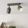 Eglo spotskinne Tilston L28 cm E14 grøn