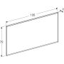 Geberit spejl med LED Option Plus aluminium 135x70 cm