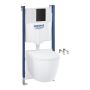 Grohe væghængt toilet 5 i 1 Solido inkl. cisterne sort