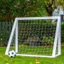 Homegoal fodboldmål Pro Mini hvid træ 150x120 cm