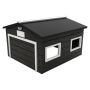 AM Robots My Robot Home Compact garage til robotplæneklipper sort/hvid