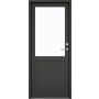 KLAR facadedør m/vindue venstre indadgående sort 950x2120 mm