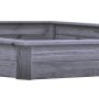 Nordic Play Active sandkasse sekskantet fyrretræ grå 182x156x20 cm