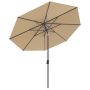 Baser parasol Original Push med håndsving taupe 300 cm