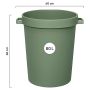 Orthex vandtønde 80 L skovgrøn