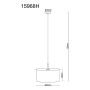 Globo pendellampe Deleon E27 420X220MM sand mat