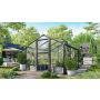 Vitavia drivhus Deimos 8,5 m² sort 3mm hærdet glas