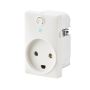 Fesh Switch Curveline stikkontakt Smart 1,5 modul m/jord hvid
