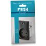 Fesh Switch Curveline stikkontakt Smart 1,5 modul m/jord koksgrå