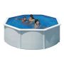 Swim & Fun rund pool med filtersystem & stige hvid 350x120 cm