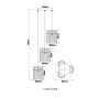Globo pendel Gorley beige Ø47 E27 x3