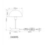Globo bordlampe Atoma sand E14 H31 cm