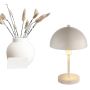Globo bordlampe Atoma sand E14 H31 cm