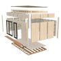 Palmako anneks Johanna ubehandlet 13,6 m²