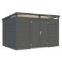 Palmako redskabsskur Elias malet mørkegrå 7,3 m²