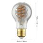 Eglo LED kronepære Connect-Z Spiral smoke E27 4W