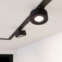Eglo skinnespot Tplus Wide sort LED Ø8,5 cm
