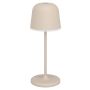 Eglo batteridrevet bordlampe Mannera-S sandfarvet LED H20