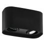 Eglo loftlampe Caminales-Z sort LED GU10 L24cm 2 pærer