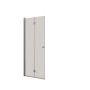 Scanbad foldedør krom/klart glas H200 cm B97-99 cm