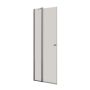Scanbad brusedør m/sidepanel krom profil/klart glas 200x87-89 cm