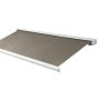 Outfit markise hellukket m/motor og LED taupe 480x300 cm