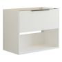 Scanbad underskab med vask Now/Arial hvid glat 1 skuffe 81x45,5 cm