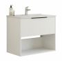 Scanbad underskab med vask Now/Arial hvid glat 1 skuffe 81x45,5 cm
