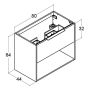 Scanbad underskab med vask Now/Arial sand glat 1 skuffe 81x45,5 cm