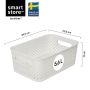 SmartStore opbevaringskurv Essence M råhvid 5,6 l
