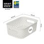 SmartStore opbevaringskurv Essence S råhvid 1,6 l