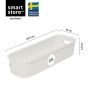 SmartStore opbevaringskurv Essence Slim råhvid 1,3 l