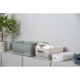 SmartStore opbevaringskurv Essence Slim råhvid 1,3 l