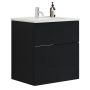 Scanbad underskab med vask Delta/Karat sort eg m/push open 61 cm