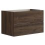 Scanbad underskab med vask Delta/Asyre brun eg m/push open 81 cm