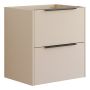 Scanbad underskab med vask Now/Arial mat sand 2 skuffer 61x45,5 cm