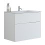Scanbad underskab med vask Delta/Micca mat hvid m/push open 80 cm