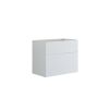 Scanbad underskab med vask Delta/Micca mat hvid m/push open 80 cm