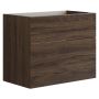 Scanbad underskab med vask Delta/Micca brun eg m/push open 80 cm