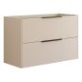 Scanbad underskab med vask Now/Arial sand stribet 2 skuffer 101x45,5 cm