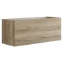Scanbad underskab med vask Delta/Karat natur eg m/greb 121x45,5 cm