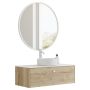 Scanbad underskab med vask/bordplade/greb Delta natur eg 100 cm