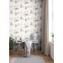 Rasch tapet geometriske cirkler 10,5x0,53 m beige