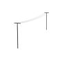 Brabantia tørrestativ HangOut aluminium sort 11x60x220 cm
