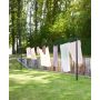 Brabantia tørrestativ HangOut aluminium sort 11x60x220 cm