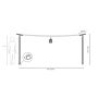 Brabantia tørrestativ HangOut aluminium sort 11x60x220 cm