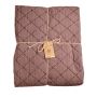 Det Gamle Apotek tæppe quiltet polyester brun 170x130 cm